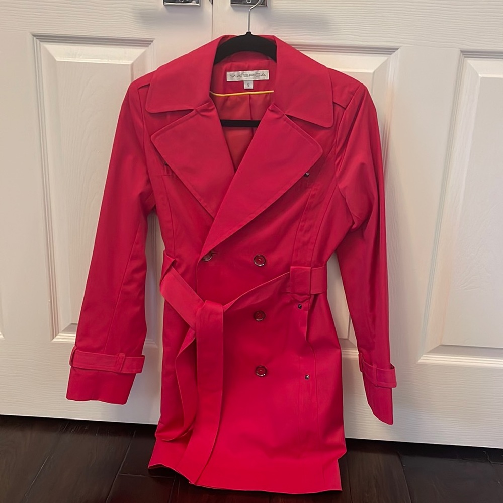 Via Spiga coat size small. Pink. Like new condition.